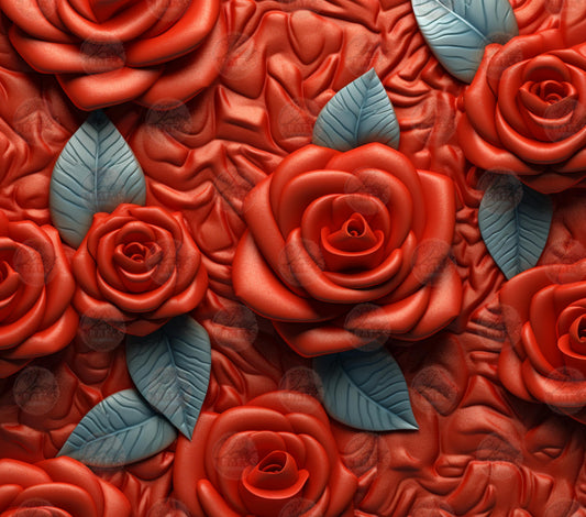 3D Roses Tumbler Wrap