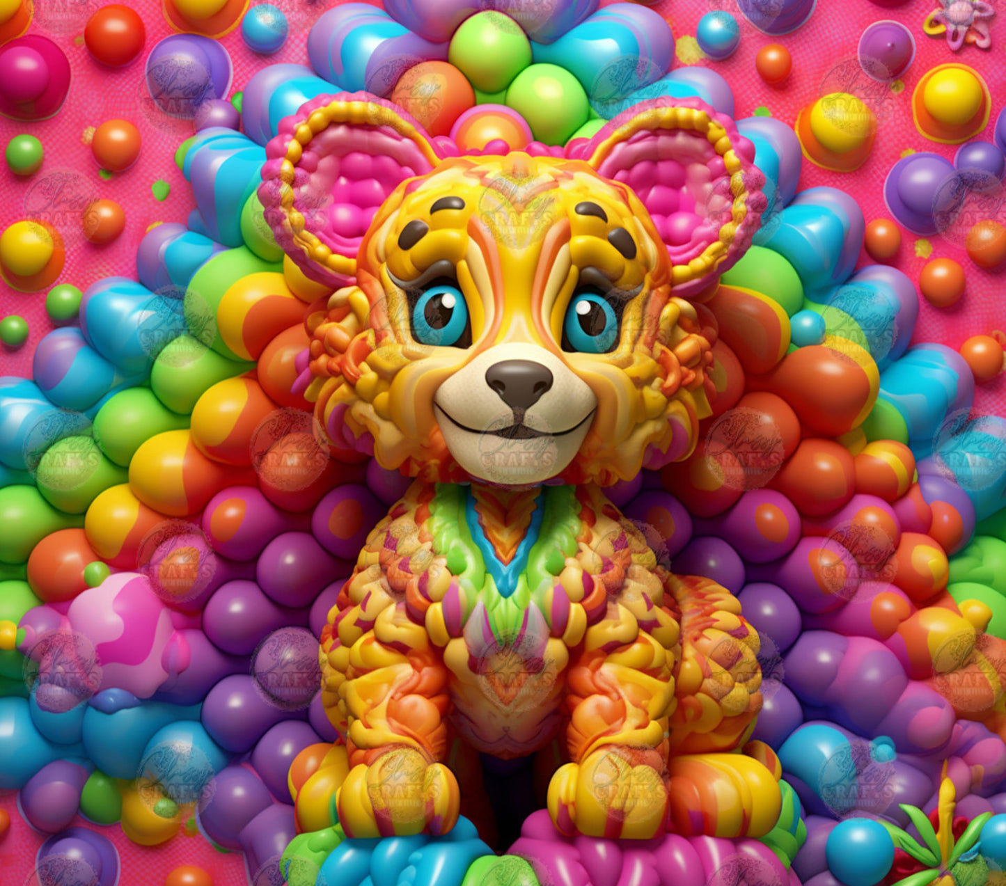 3D Tie Dye Tumbler Wrap