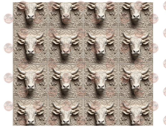 3D Cow Pattern Tumbler Wrap