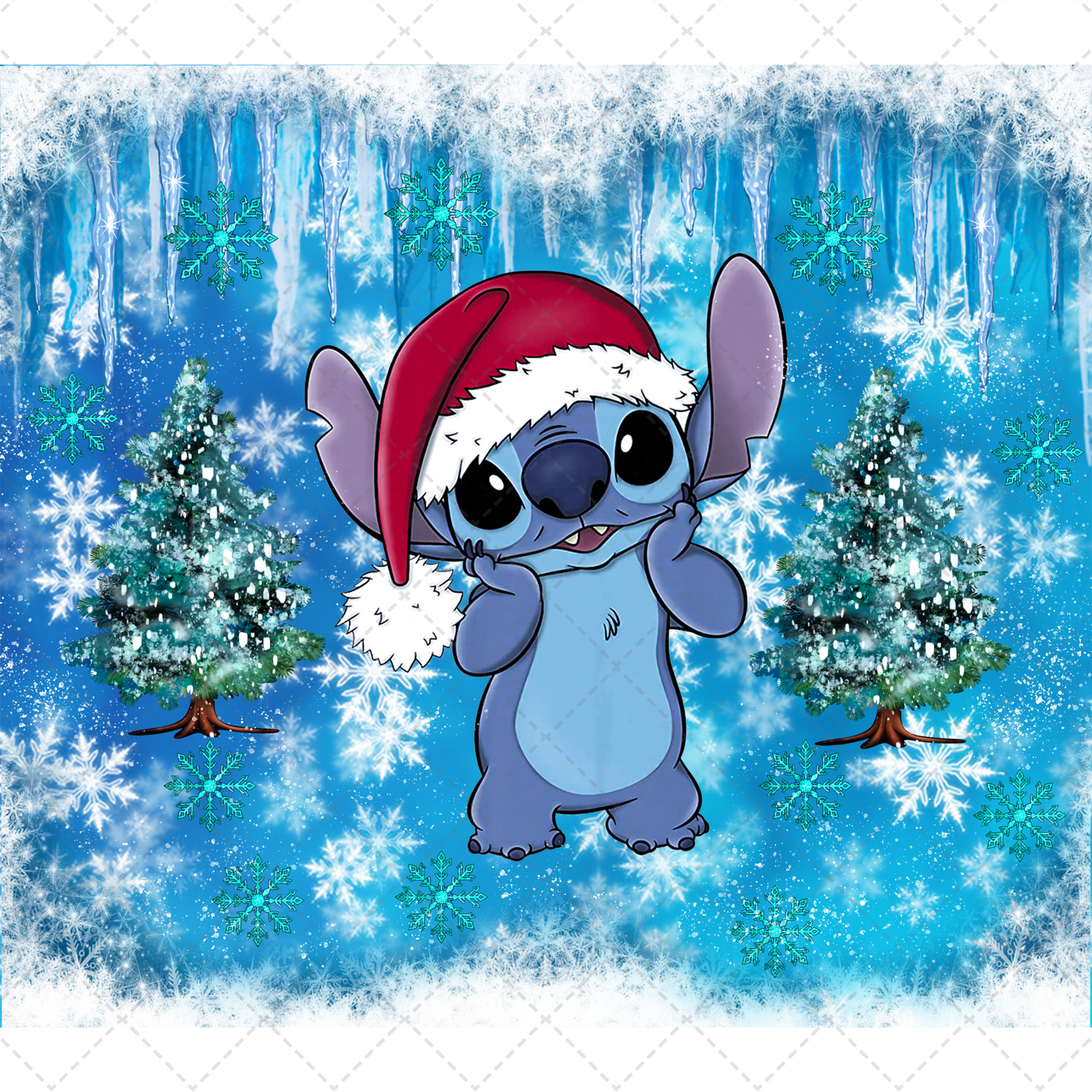 Winter Stichy Tumbler Transfer