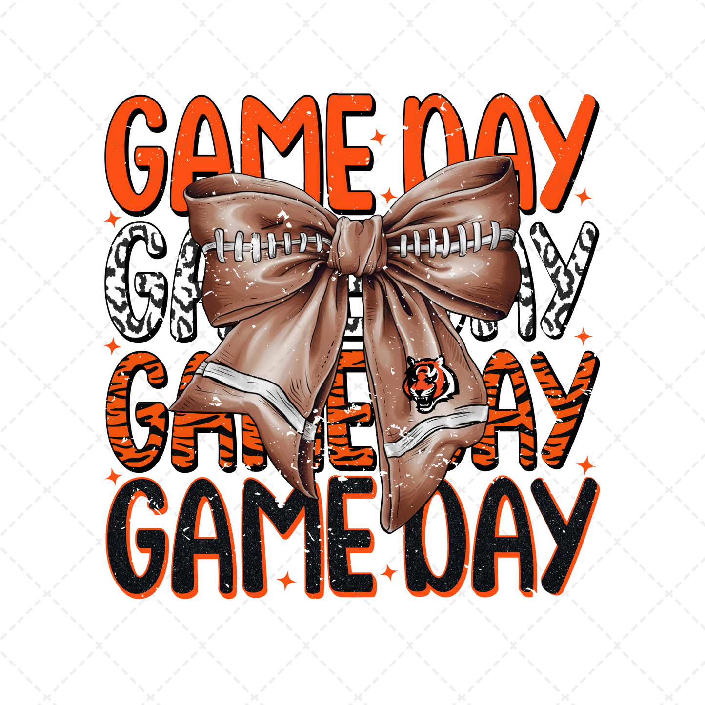 Game Day Orange and Black Transfer