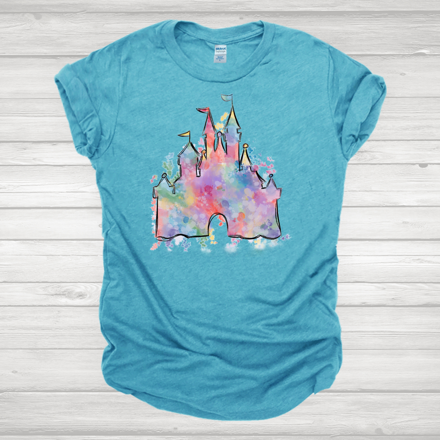 Pastel Castle Transfer