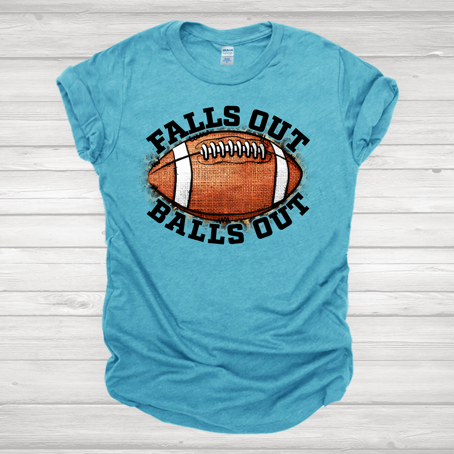 Falls Out Balls Out Distressed 2 Transfer