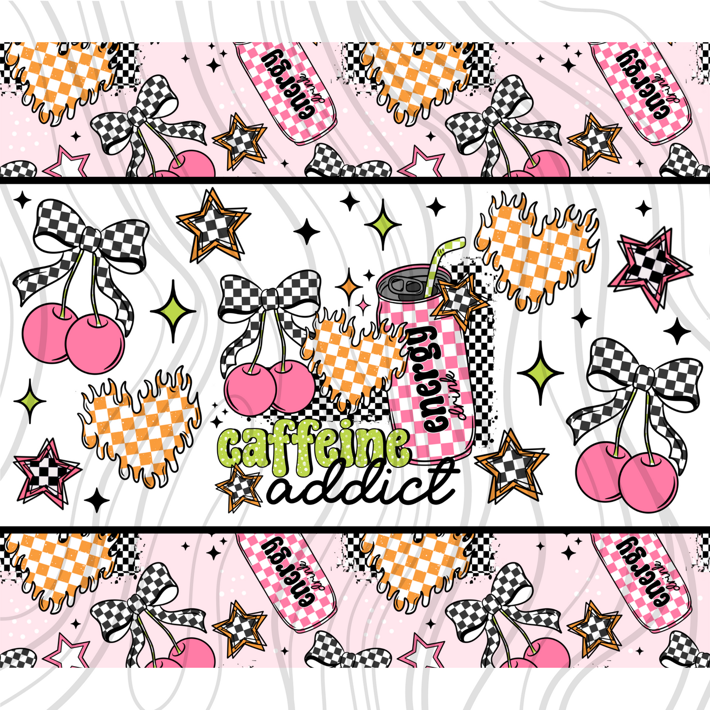 Caffeine Addict Tumbler Wrap