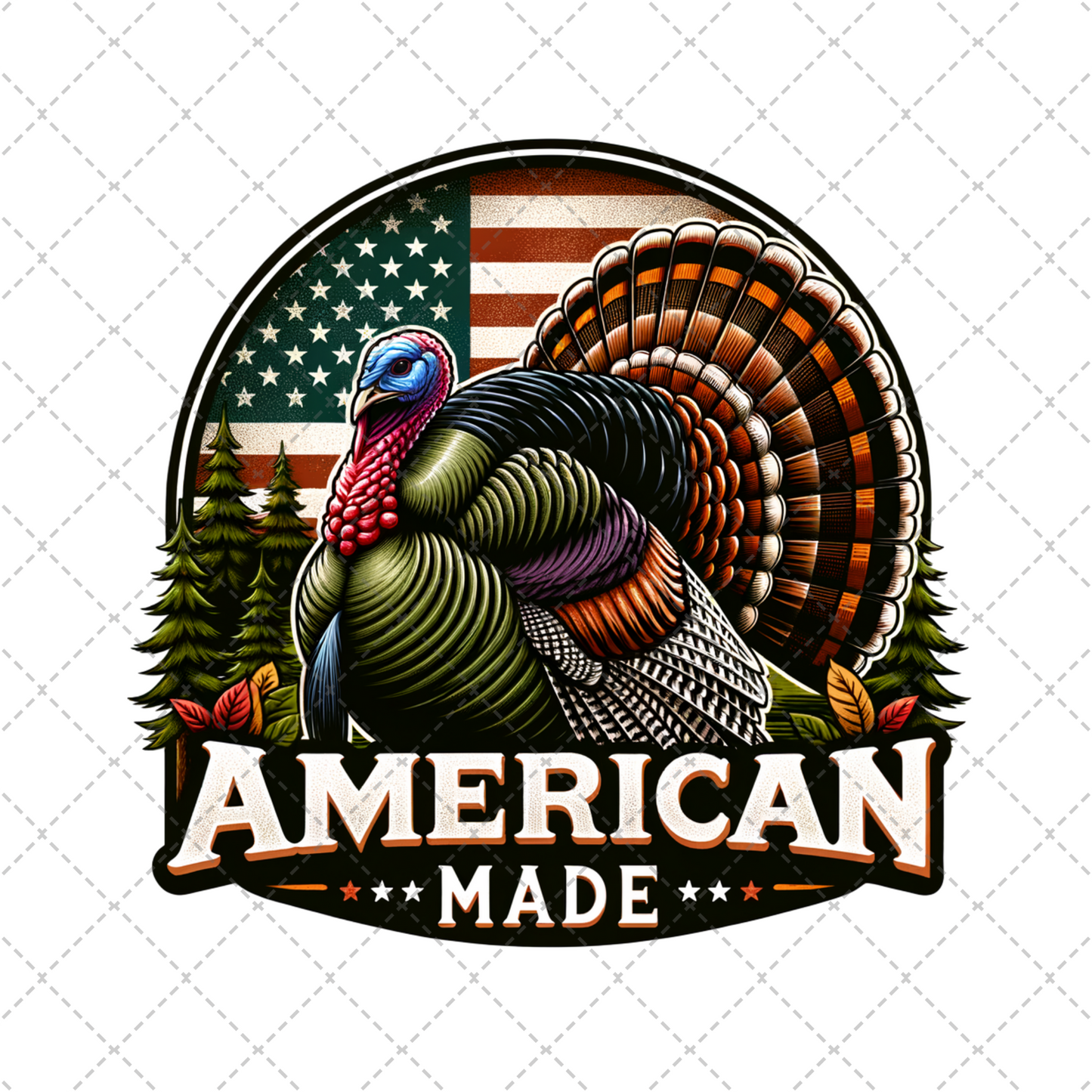 American Made Turkey Transfer