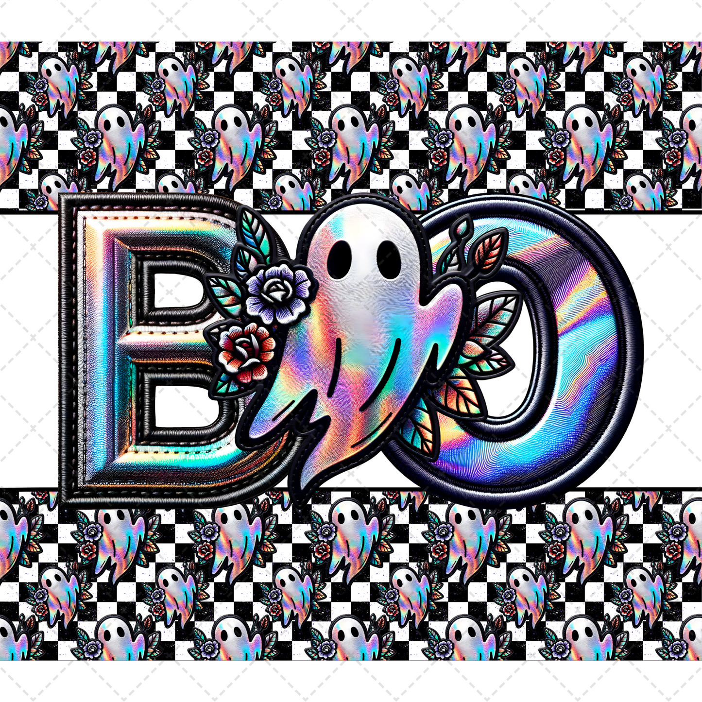 Boo Holo Tumbler Transfer
