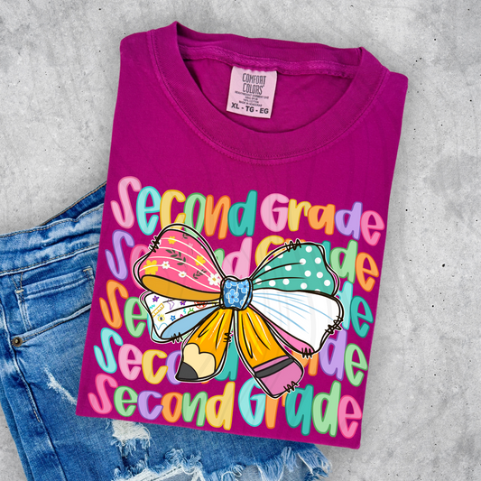 Second Grade Retro Coquette Transfer