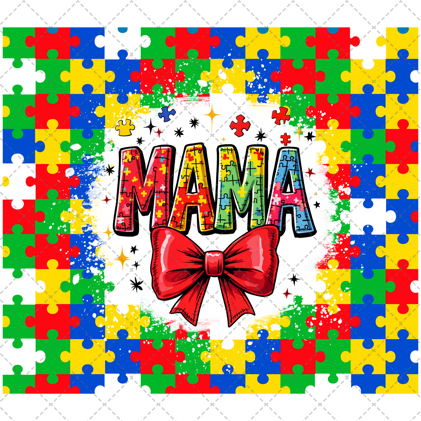 Mama Autism Tumbler Wrap