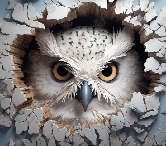 3D Owl Tumbler Wrap