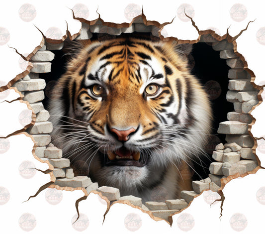 3D Tiger Tumbler Wrap