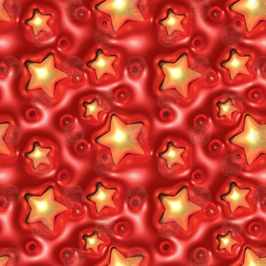 3D Christmas Star Tumbler Wrap