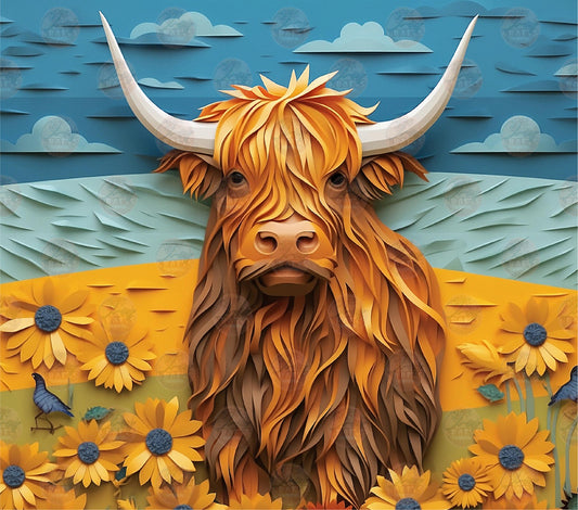 3D Highland Tumbler Wrap