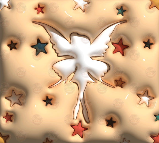 3D Puff Fairy Tumbler Wrap