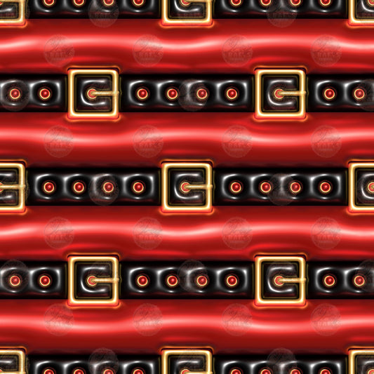 3D Puff Santa's Belt Tumbler Wrap