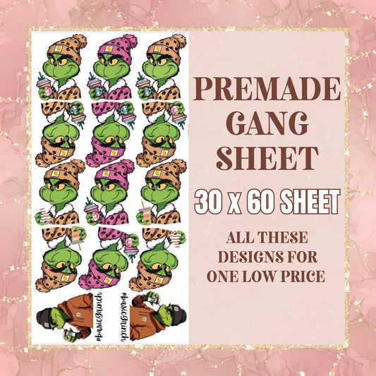 Boujee Gman -  30x60 - PRE MADE GANG SHEET