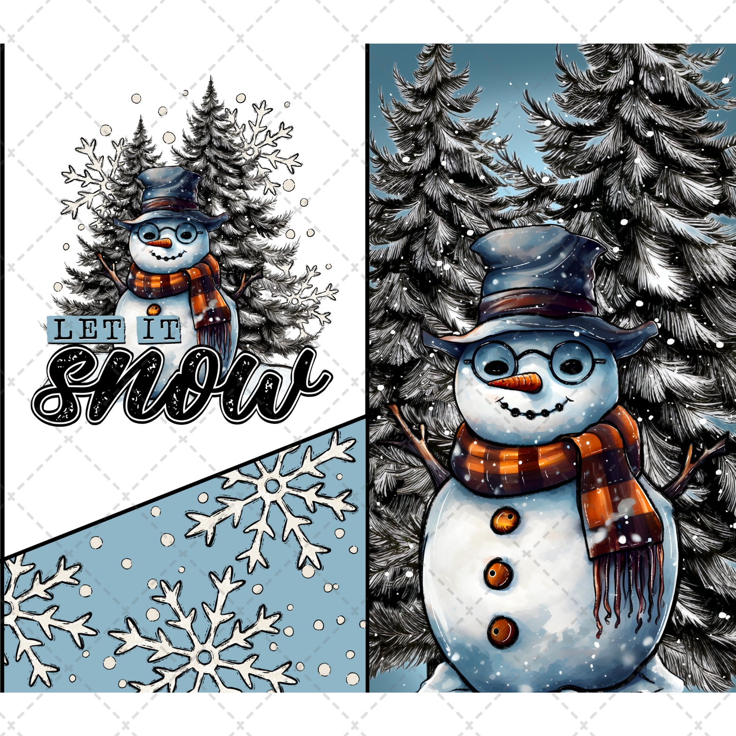 Let It Snow Harry Tumbler Transfer