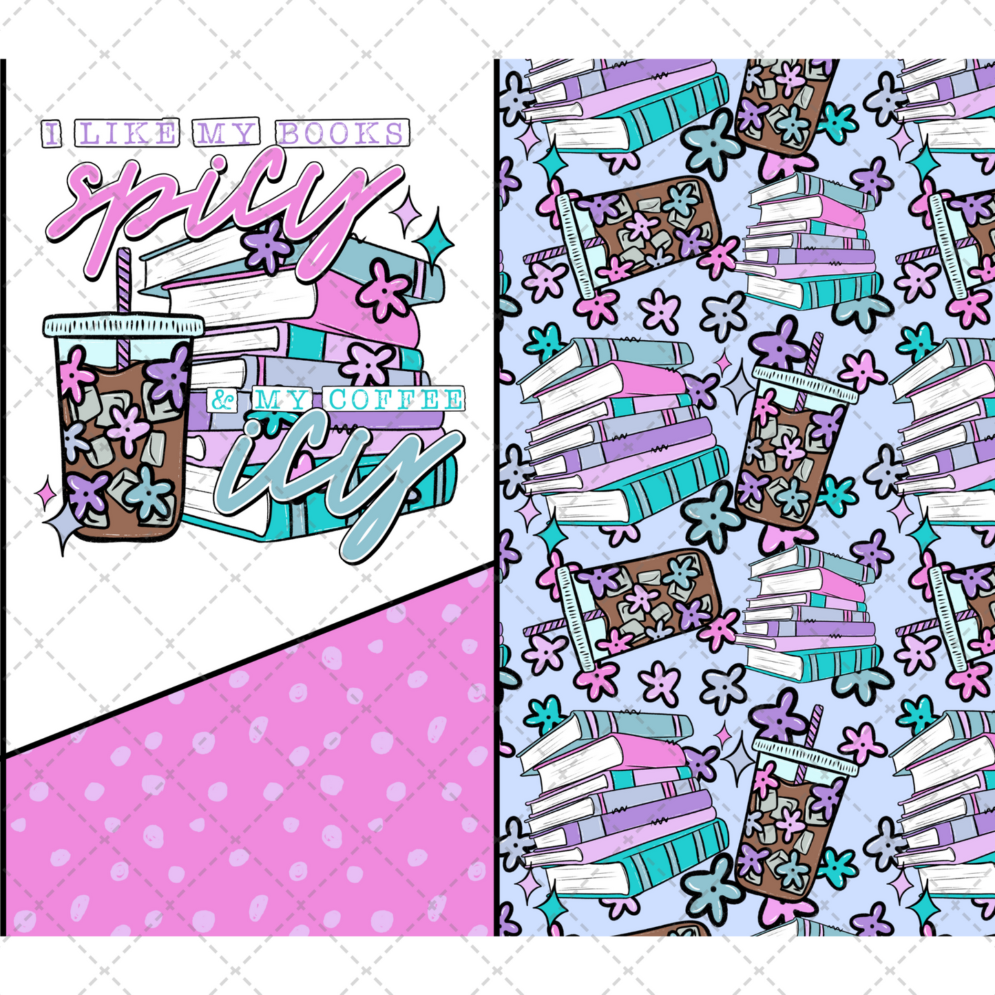 Books Spicy Coffee Icey Tumbler Transfer