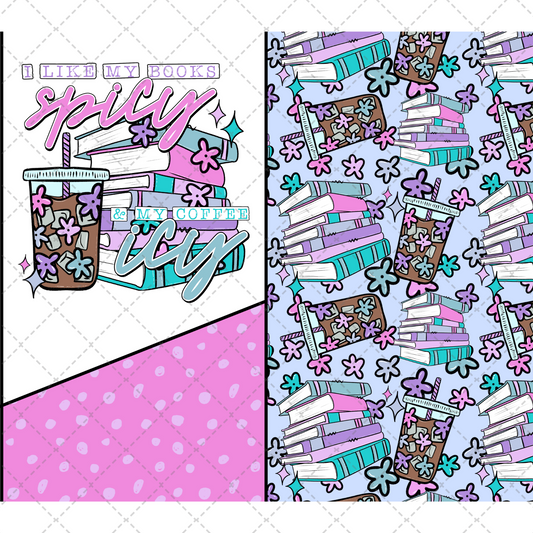 Books Spicy Coffee Icey Tumbler Transfer