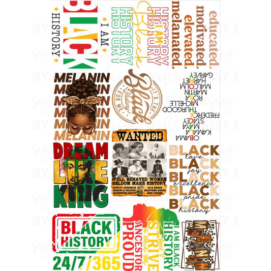 Black History 1 - 30x48 - PREMADE GANG SHEET