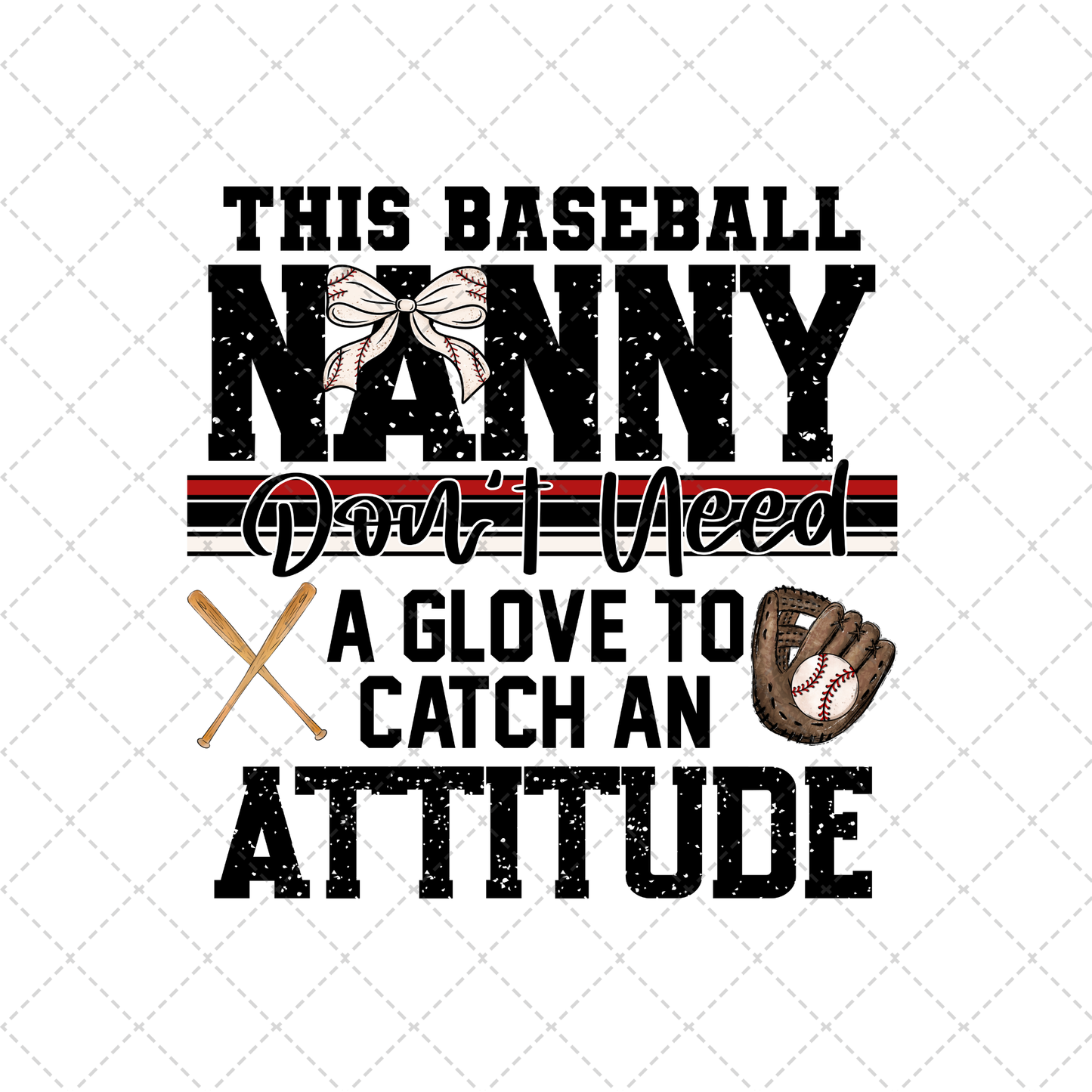 This Baseball Nanny Transfer ** TWO PART* SOLD SEPARATELY**