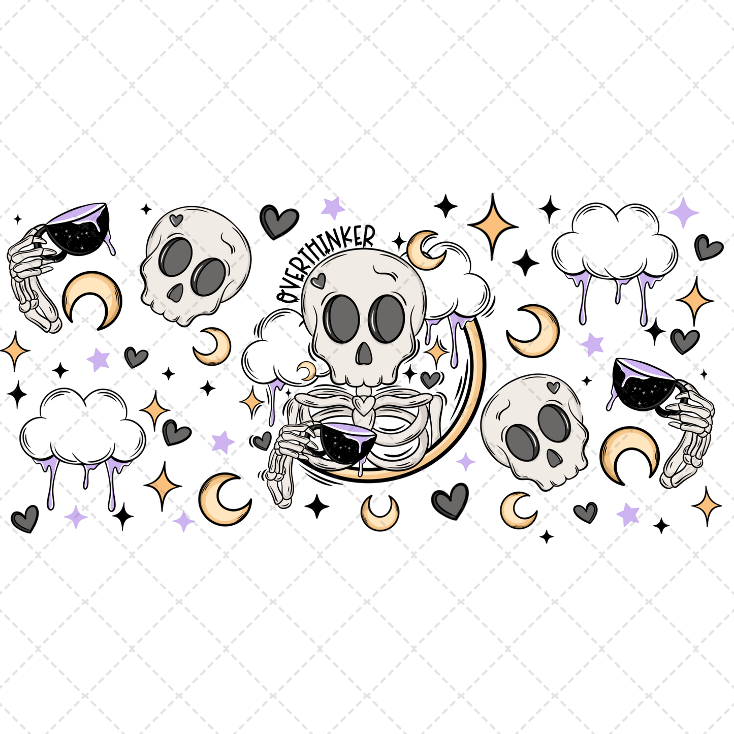 Overthinker 16oz Libbey Wrap