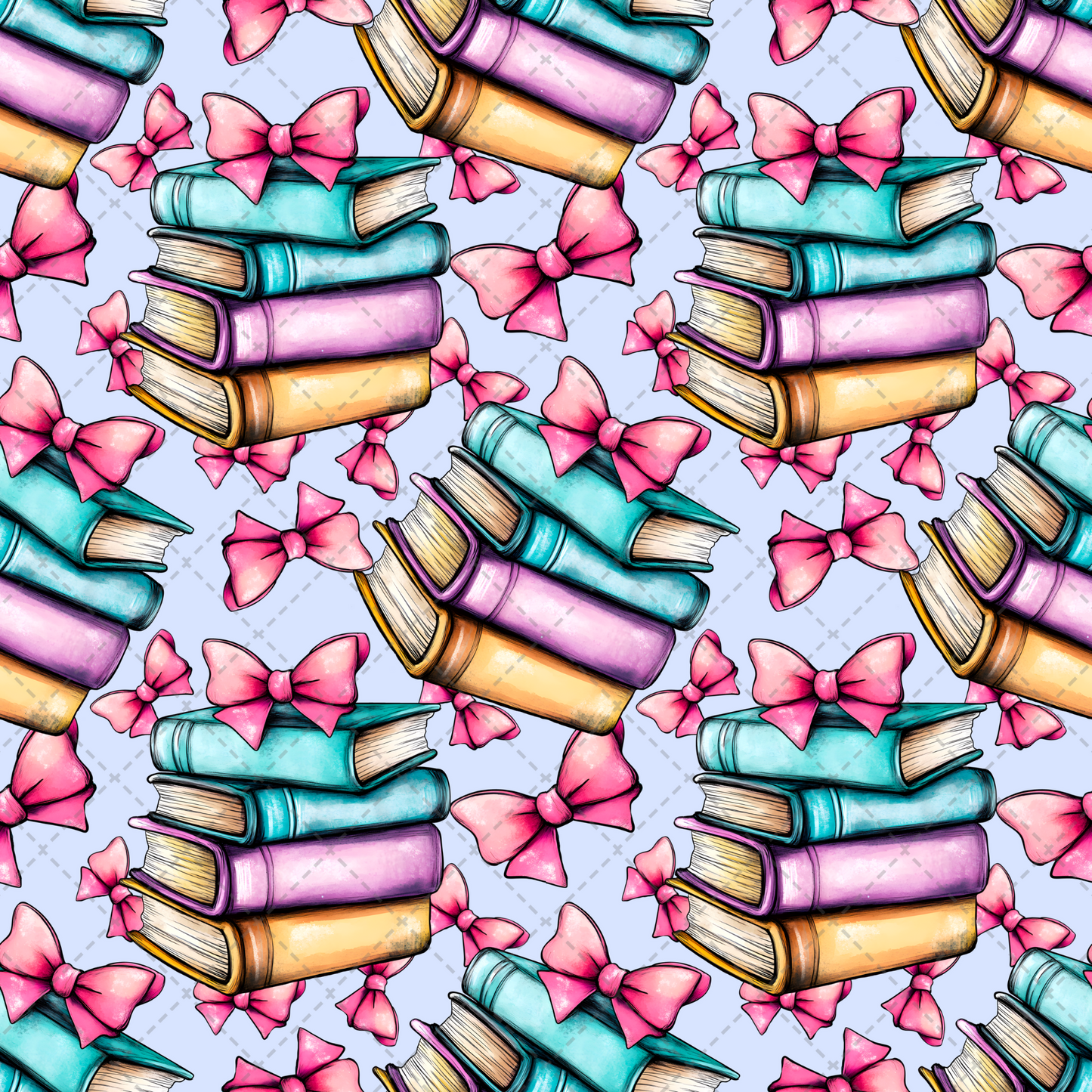 Books And Bows Seamless