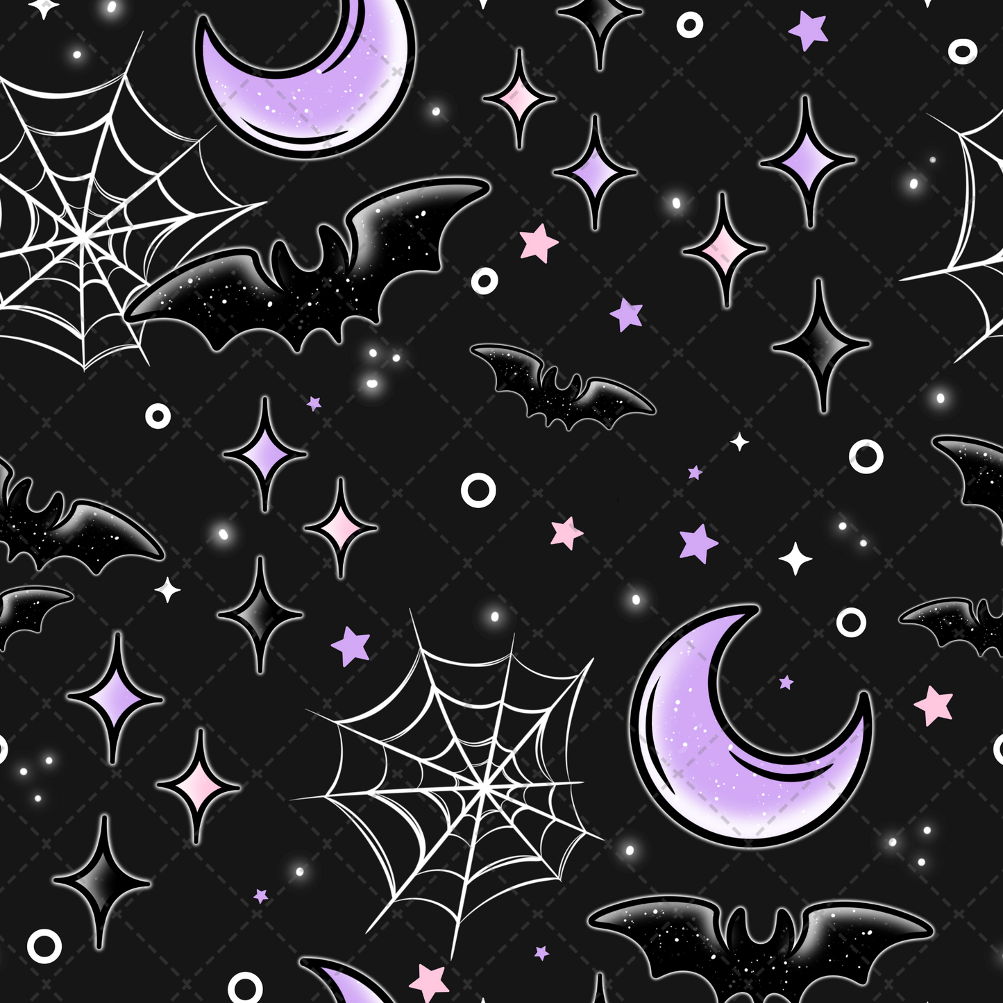 Bat Moon Seamless Transfer