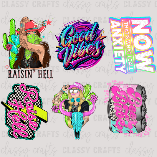 Neon - 30x24 -PREMADE GANG SHEET