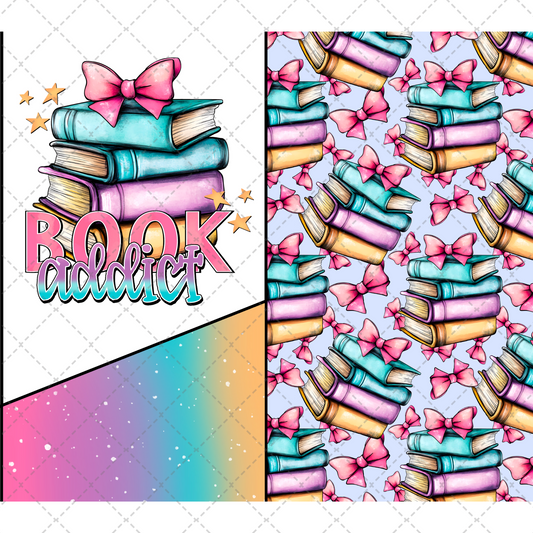 Book Addict Tumbler Transfer