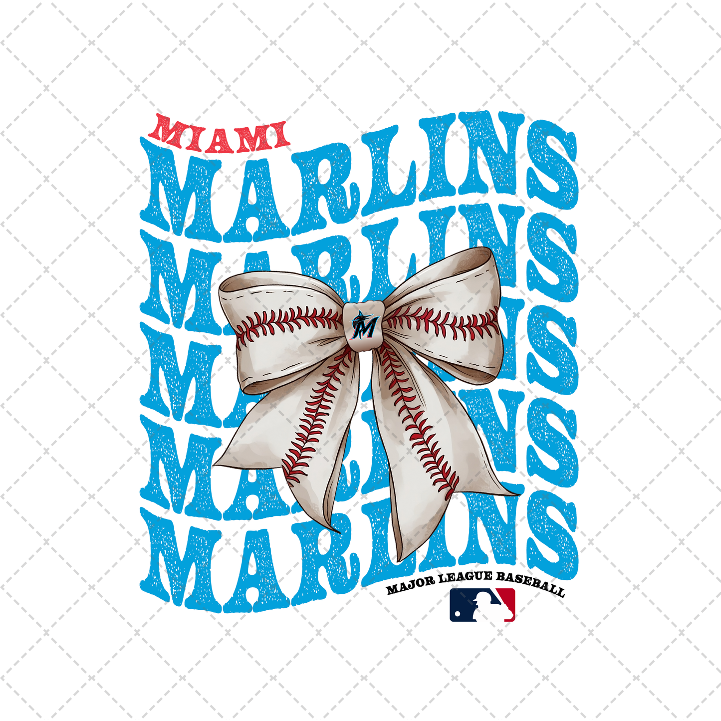 Marlins Coquette Transfer ** TWO PART* SOLD SEPARATELY**