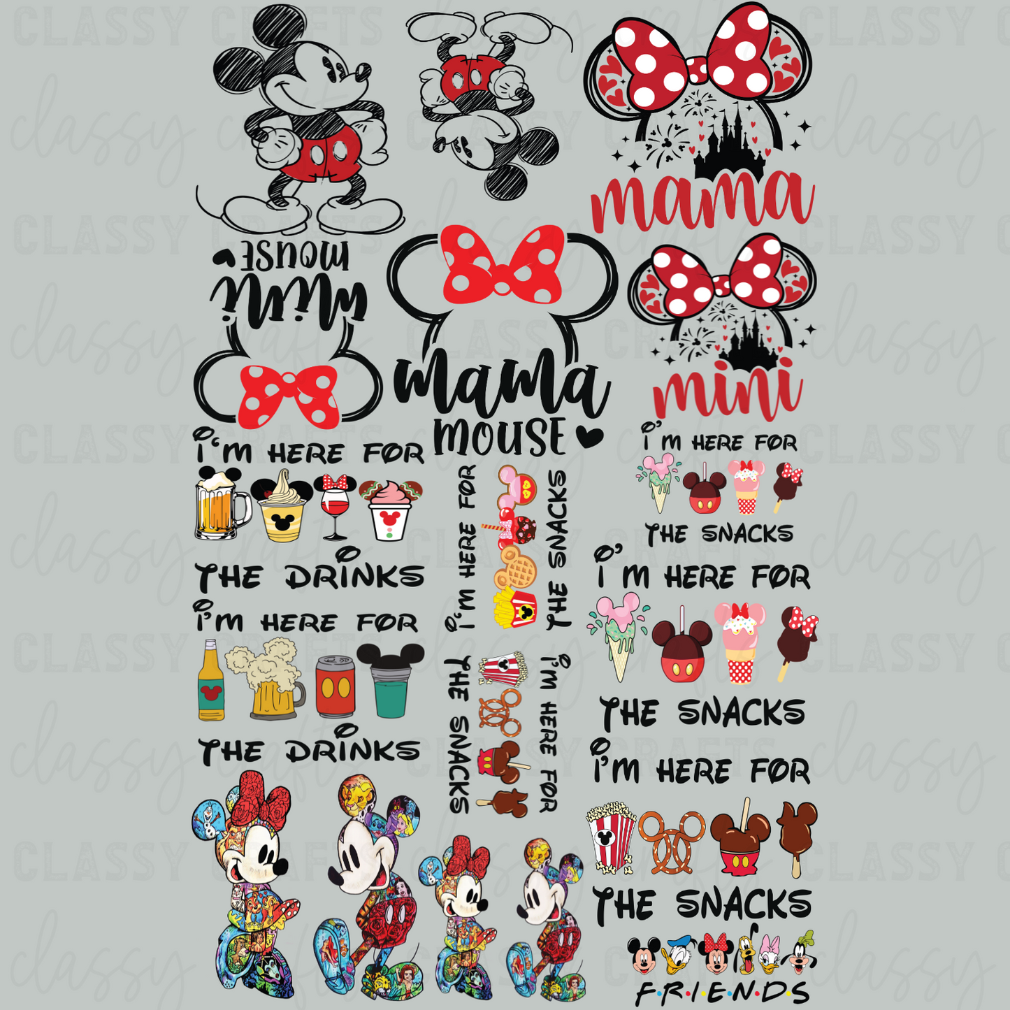 Magical Vacation Adult - 30x48 - PREMADE GANG SHEET