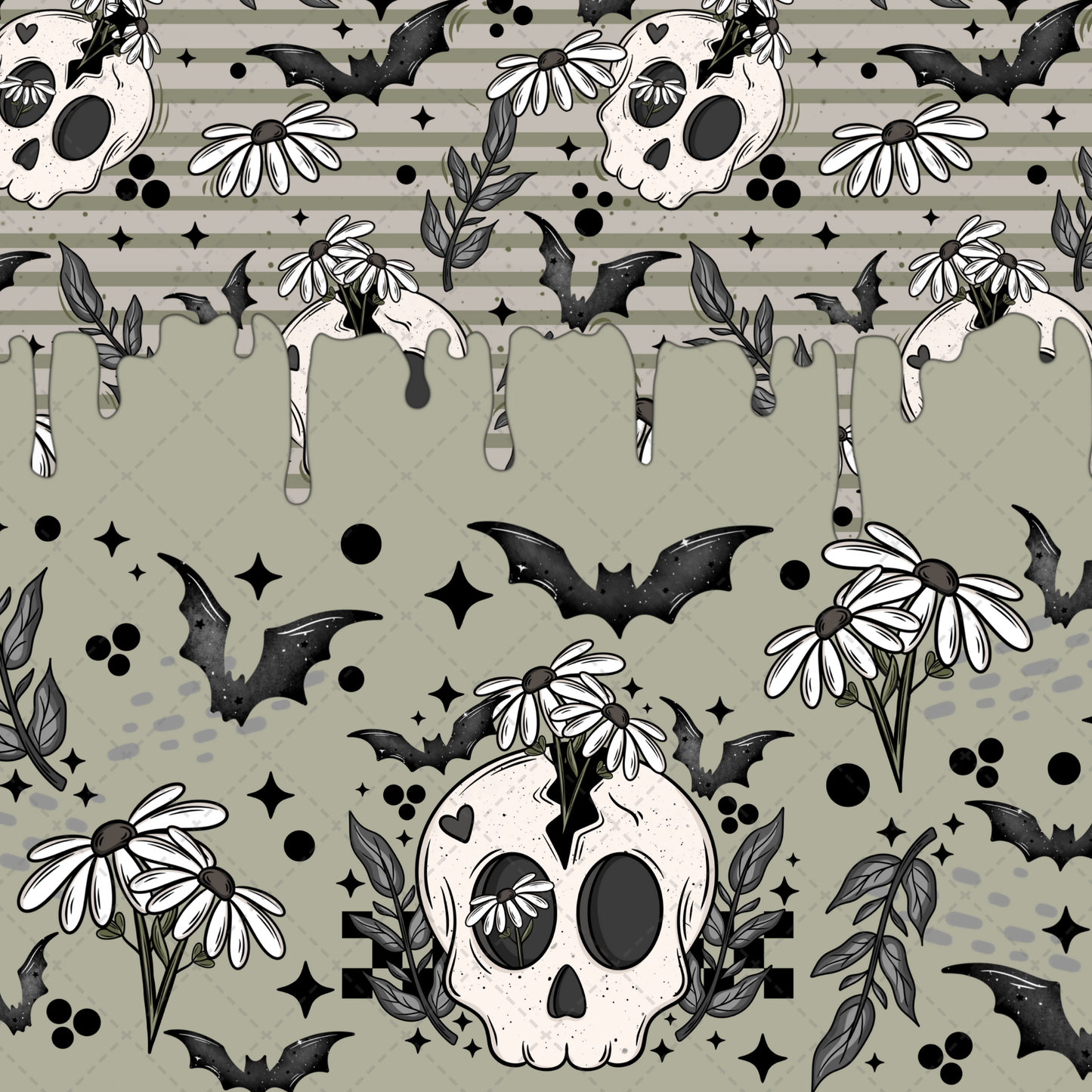Floral Bat Skellie Wrap