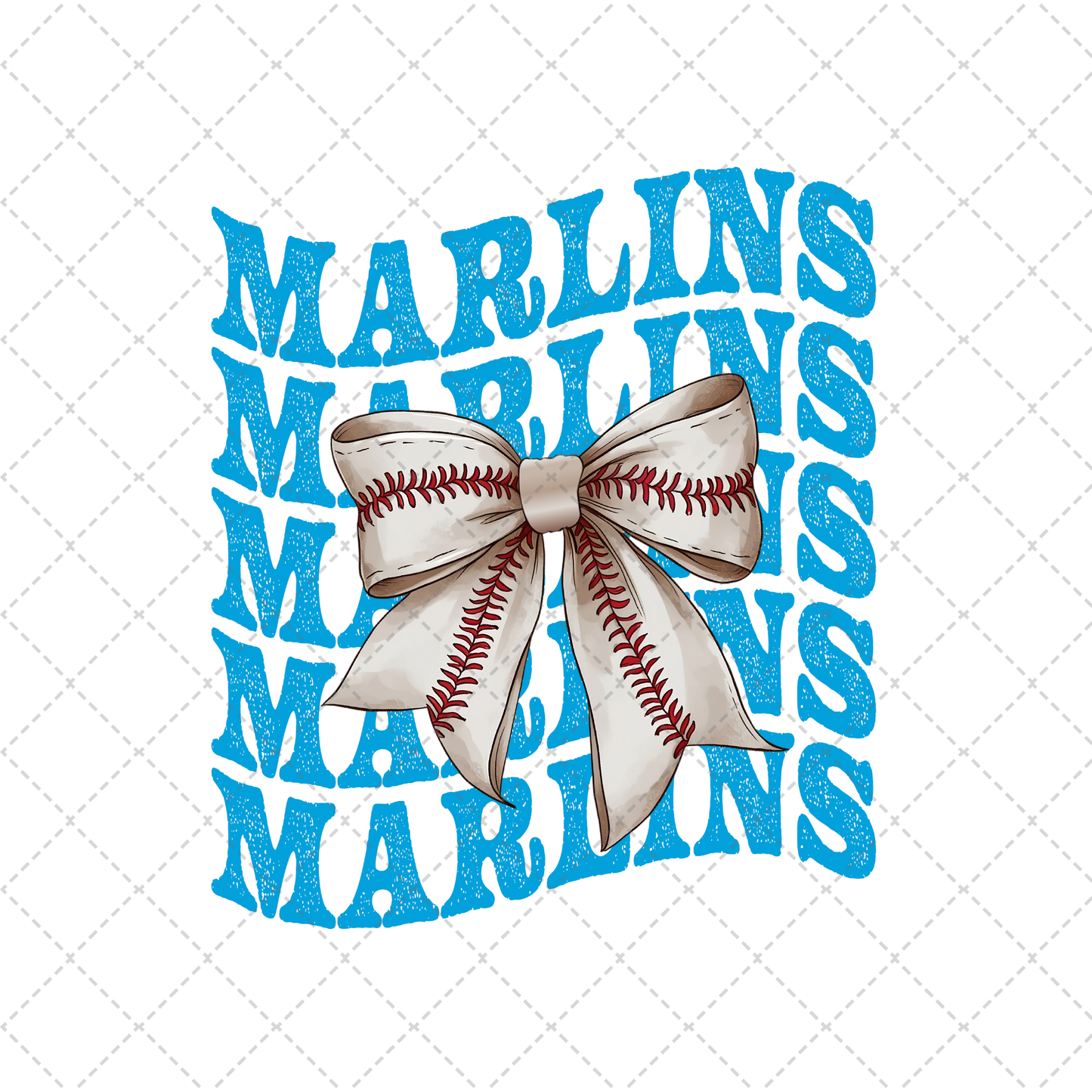 Marlins Coquette Transfer ** TWO PART* SOLD SEPARATELY**