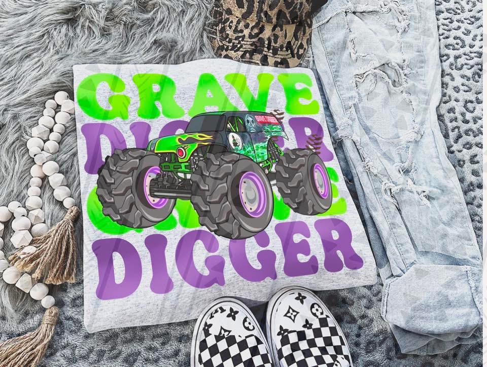 Stacked Grave Digger Transfer