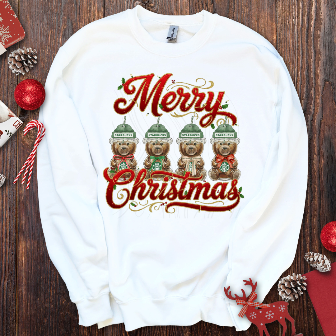 Merry Christmas SB Bear Transfer