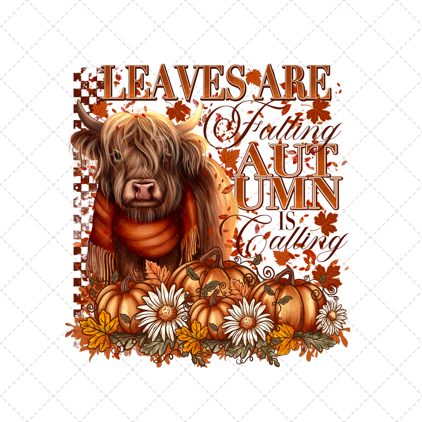 Leaves Are Falling Autumn Is Calling Transfer ** TWO PART* SOLD SEPARATELY**