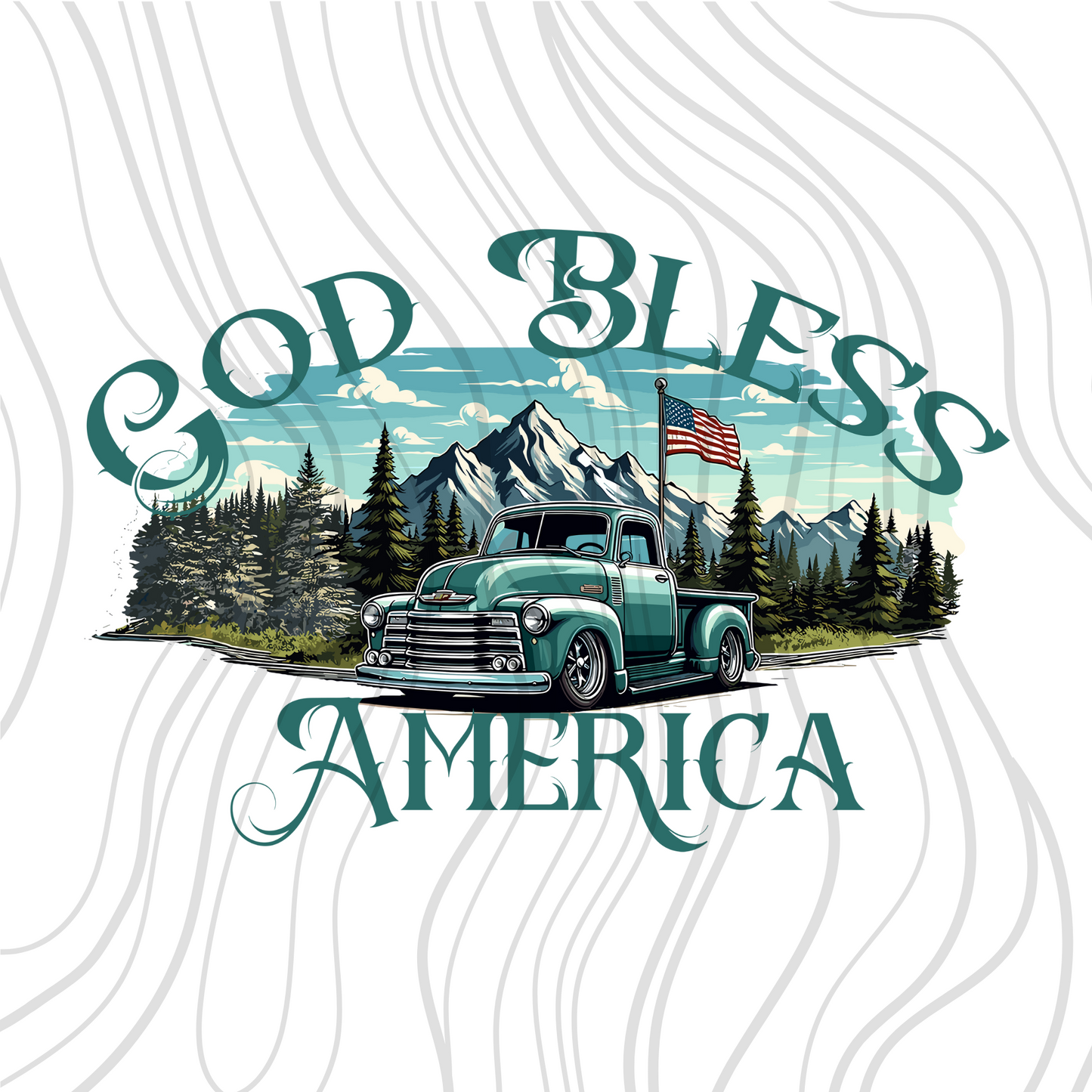 God Bless America Truck Transfer