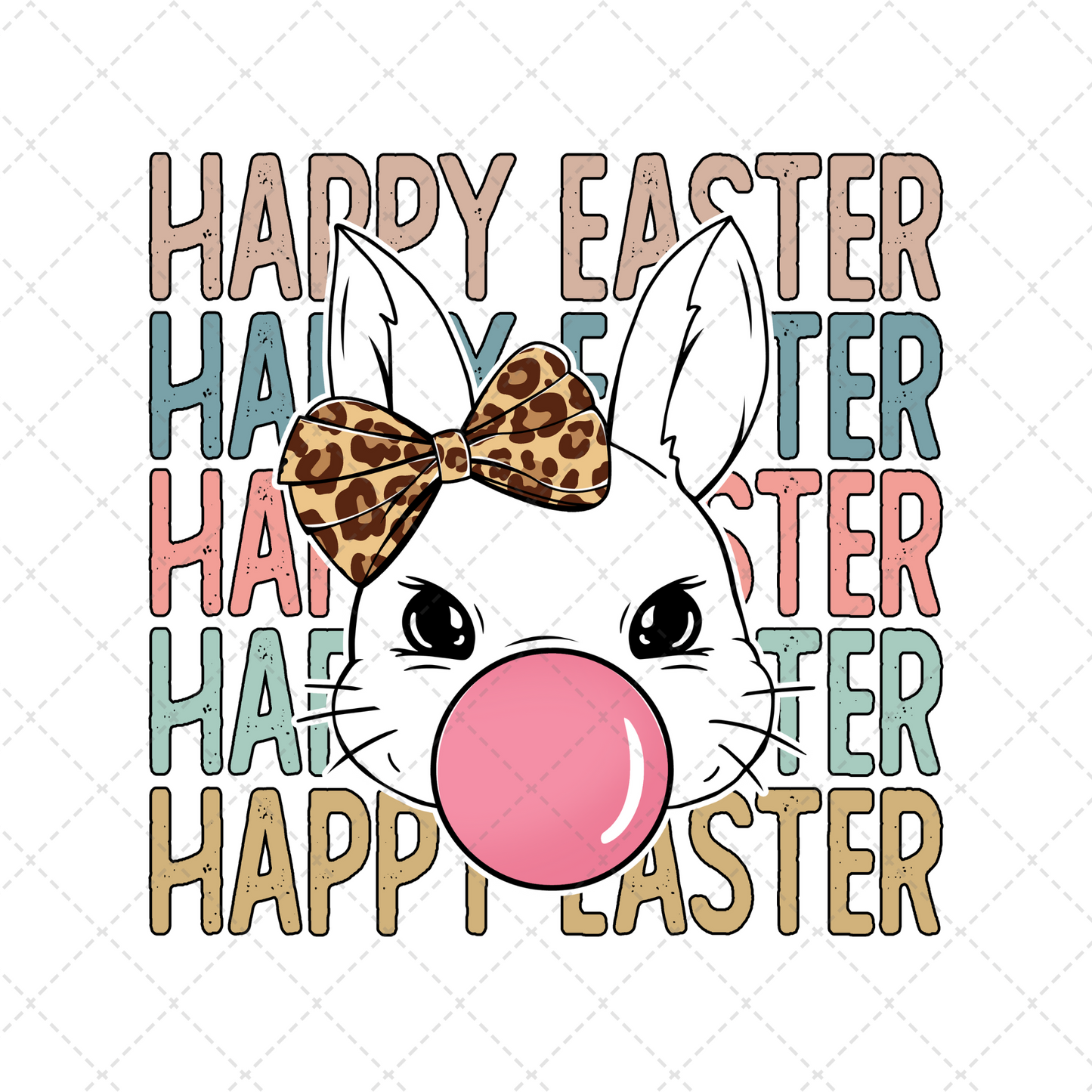 Happy Easter Bunny Transfer