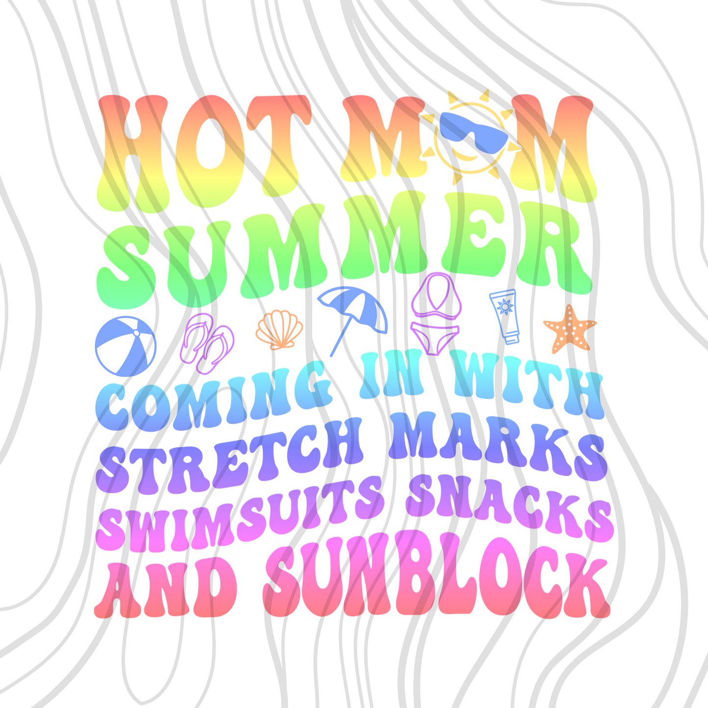 Hot Mom Summer Typo Transfer