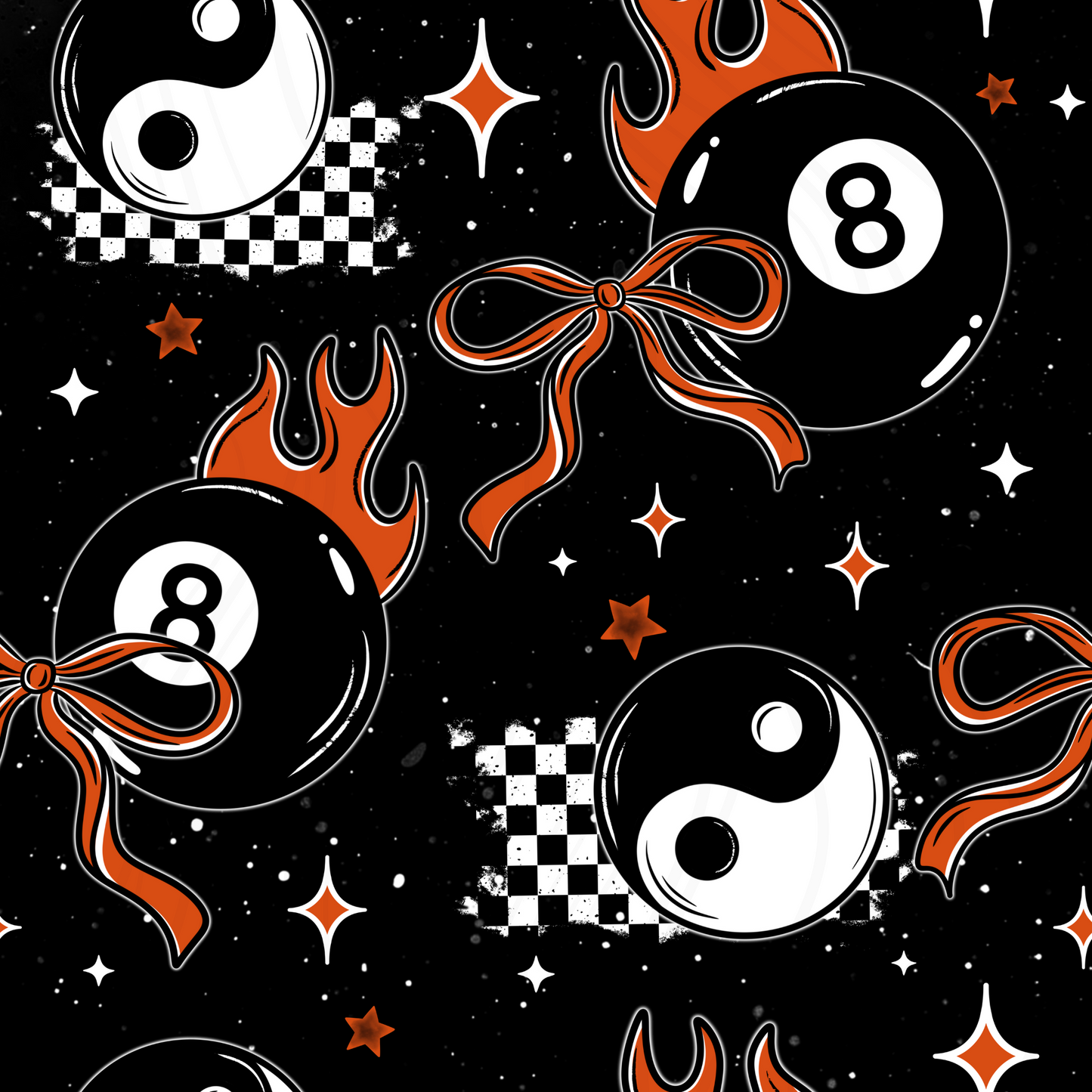 8ball Fire Seamless Transfer