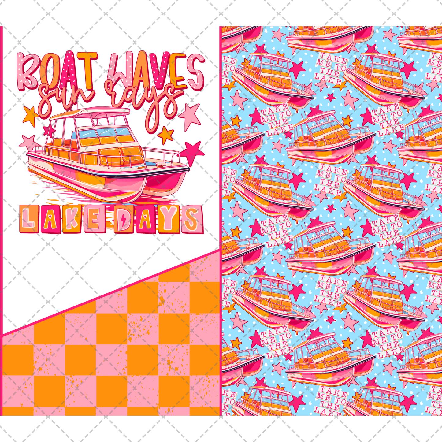 Boat Waves Tumbler Wrap