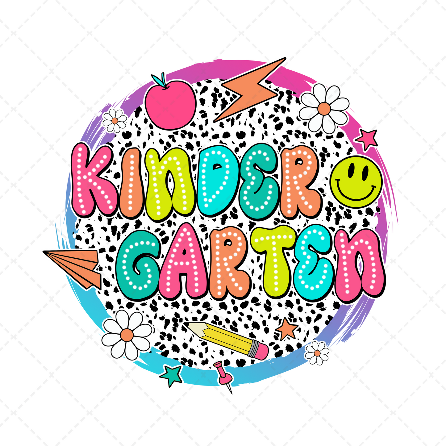 Kindergarten Dalmatian Circle Transfer