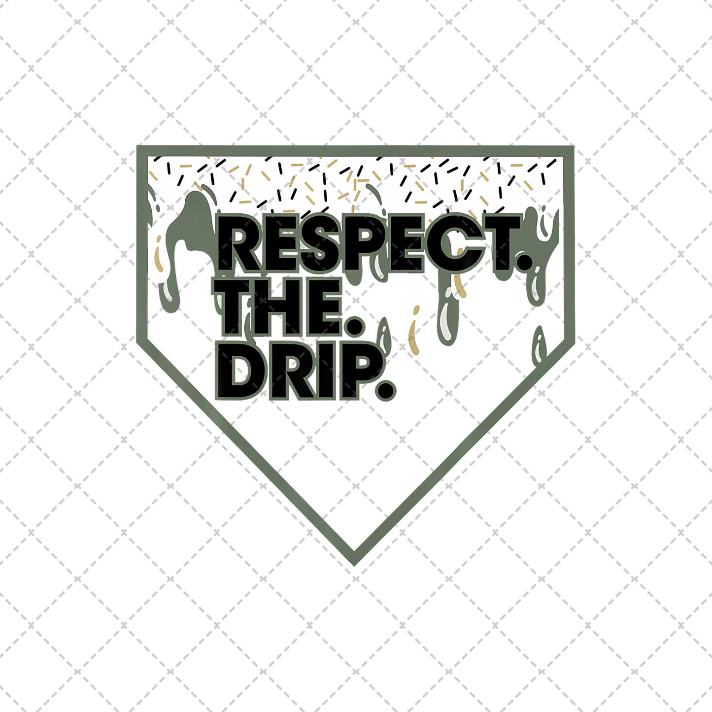 Drip Baseball Green Transfer