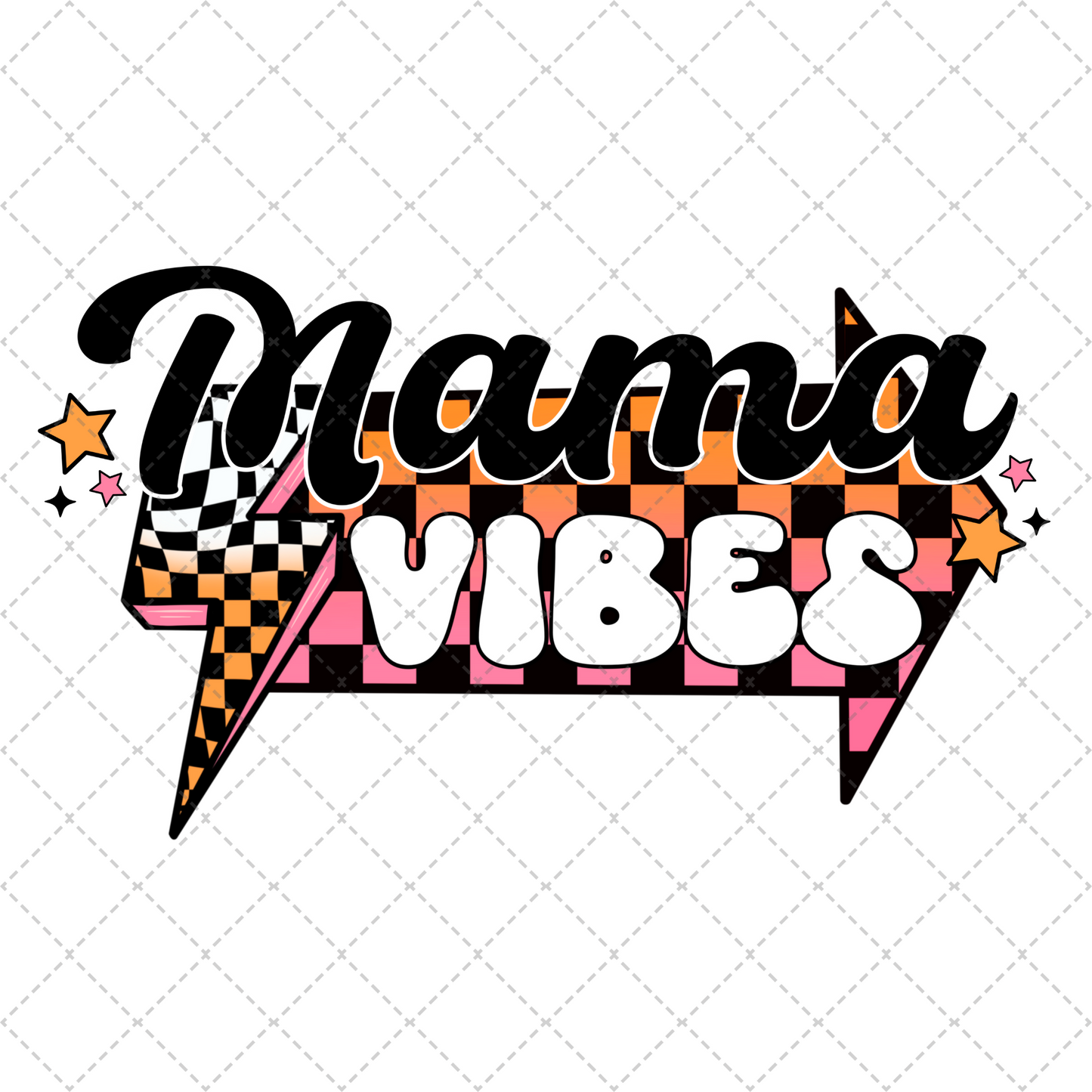 Mama Vibes Black ** TWO PART* SOLD SEPARATELY** Transfer