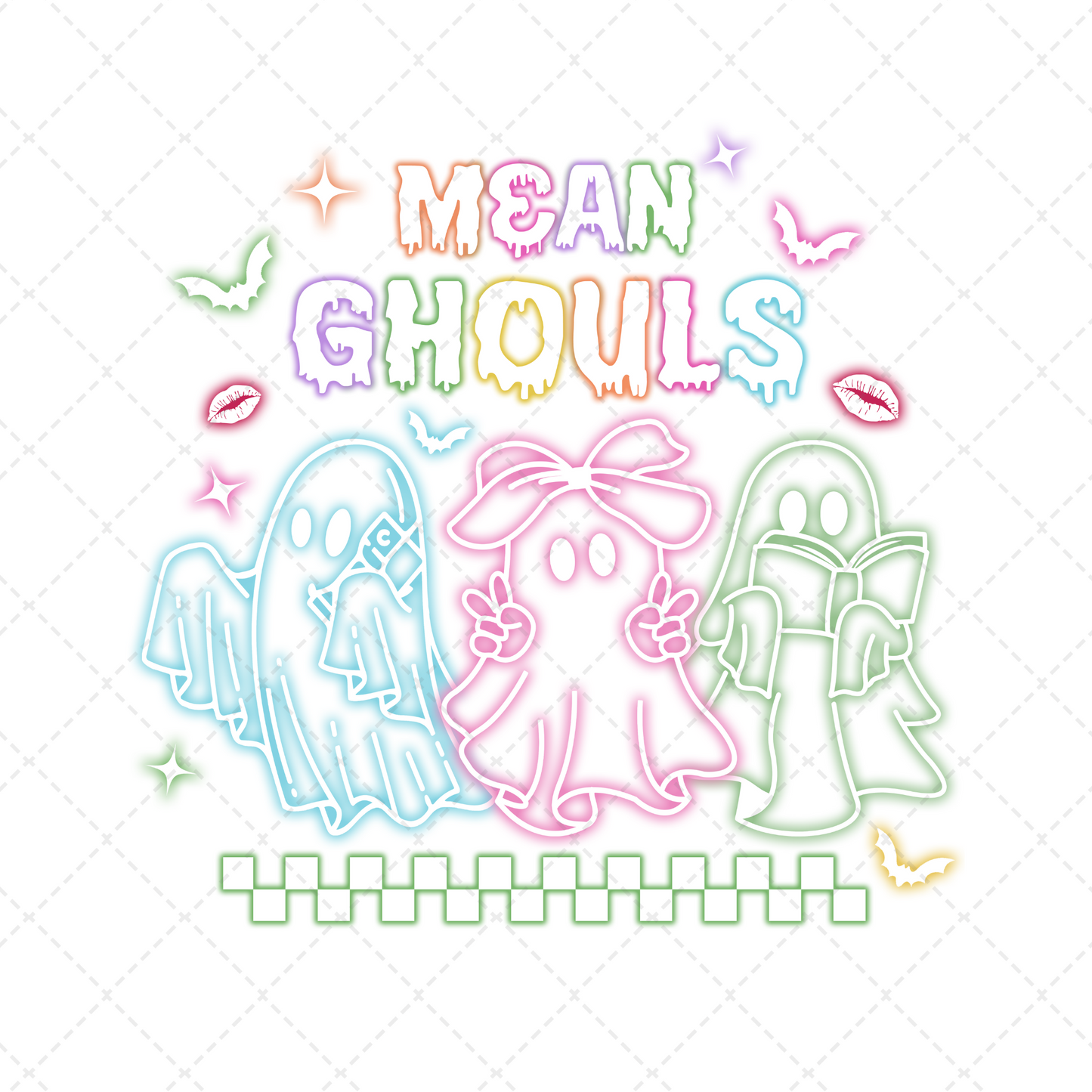 Neon Mean Ghouls Transfer