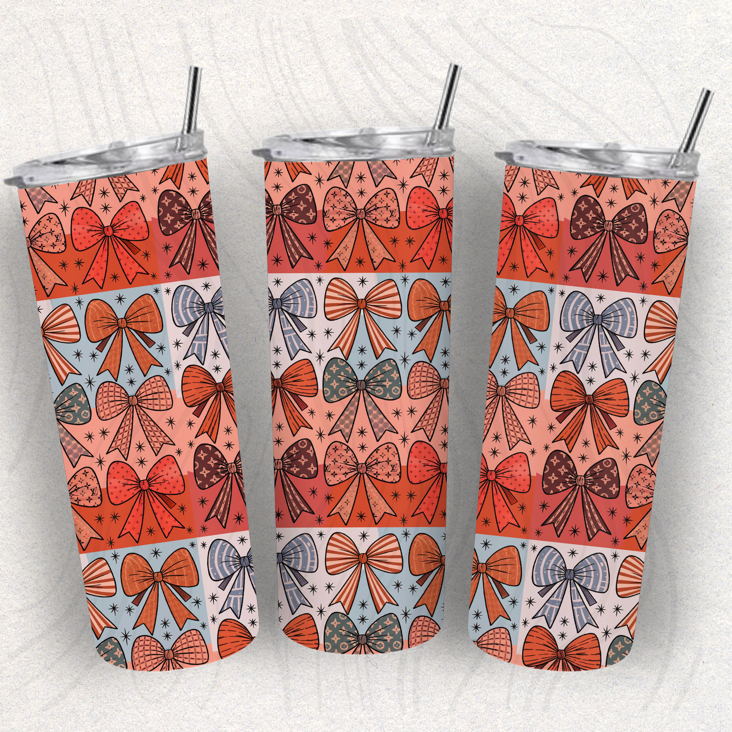 4th Of July Bow Seamless Transfer