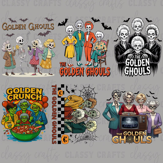 Golden Ghouls - 30x24 - PREMADE GANG SHEET