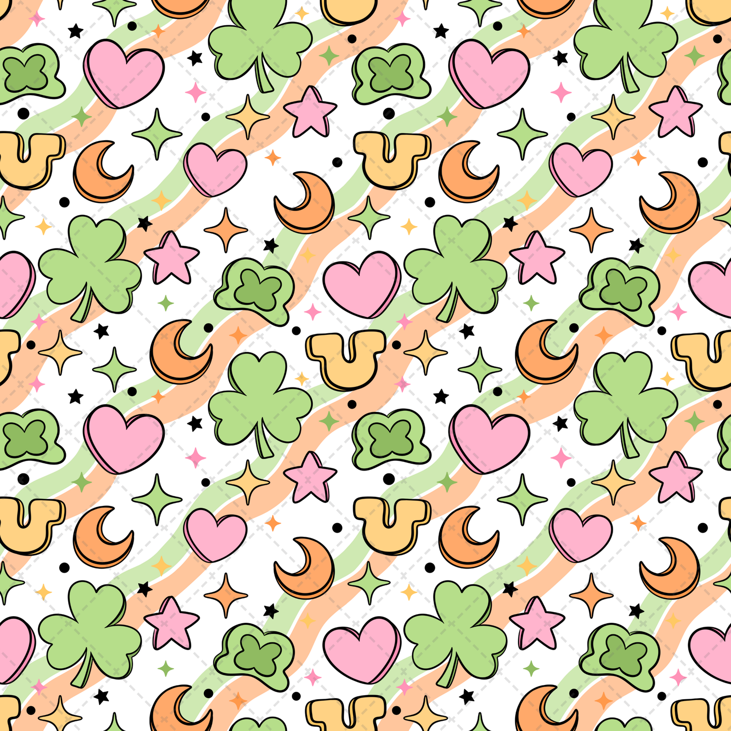 Lucky Marshmallows Seamless Transfer