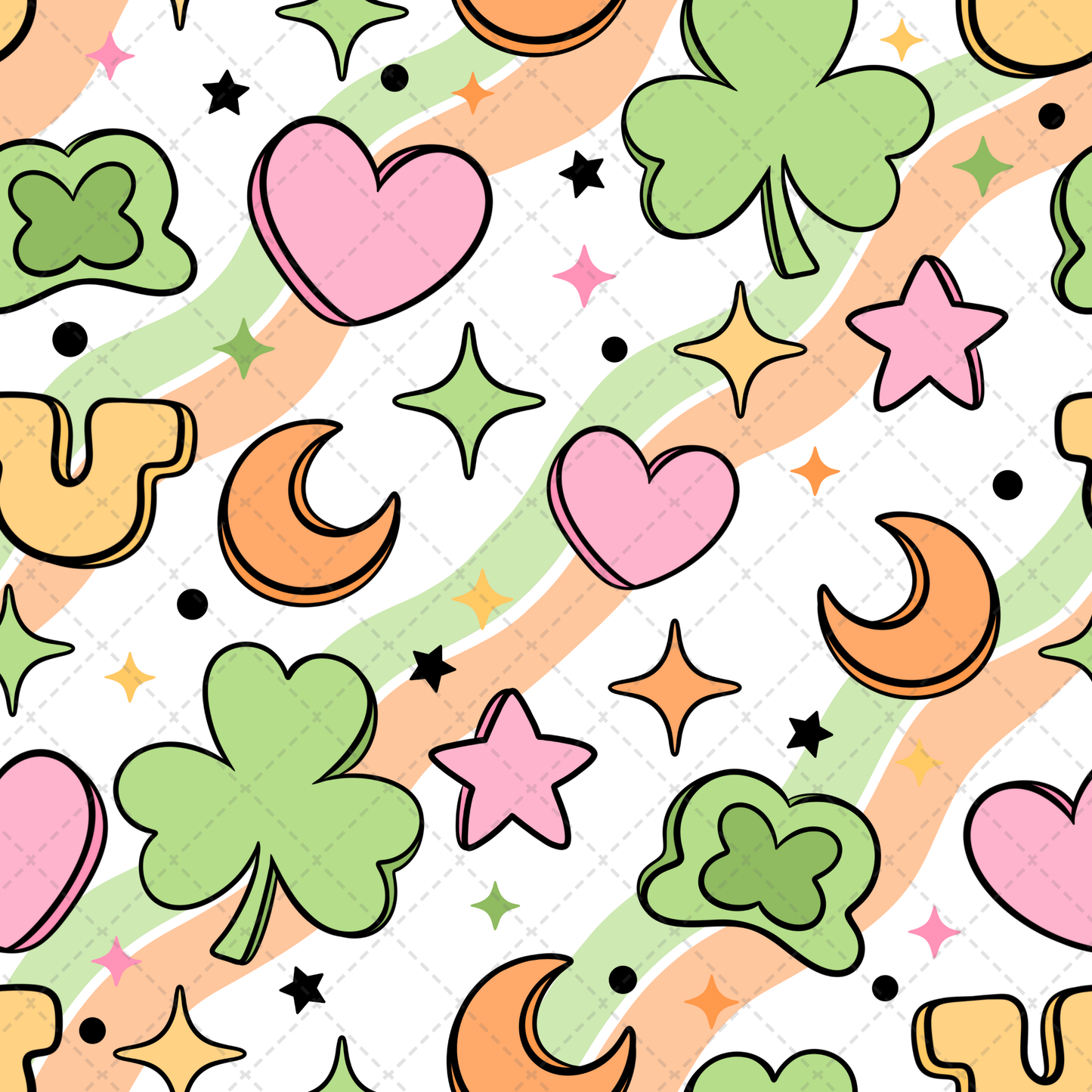 Lucky Marshmallows Seamless Transfer