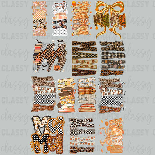 Fall Mama  - 30x48 - PREMADE GANG SHEET